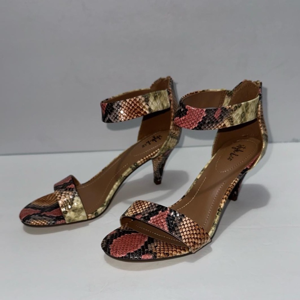 Style & Co Paycee snake print Sandals rainbow multi, Size 8.5m - Picture 5 of 6